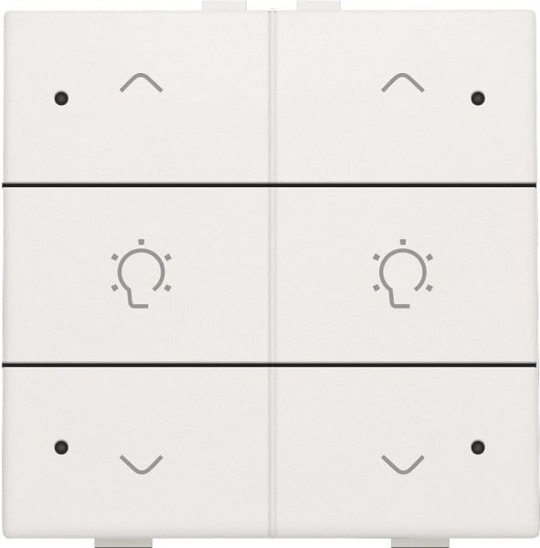 NIKO - Doppel Dimmersteuerung mit LED für Niko Home Control, white