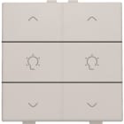 NIKO - Doppel Dimmersteuerung für Niko Home Control, light grey