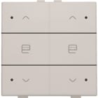 NIKO - Zweifach Taster mit LED für Niko Home Control, light grey