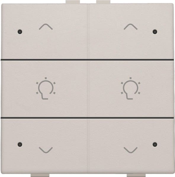 NIKO - Doppel Dimmersteuerung mit LED für Niko Home Control, light grey