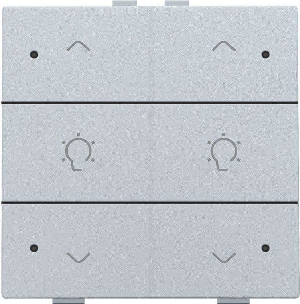 NIKO - Doppel Dimmersteuerung mit LED für Niko Home Control, sterling