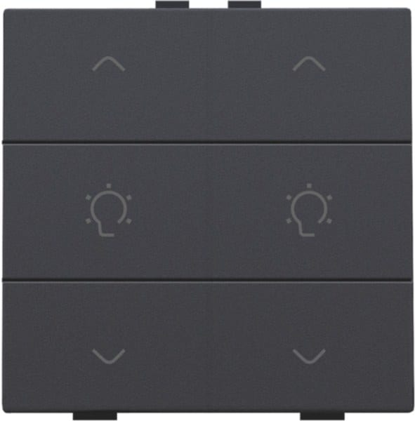 NIKO - Doppel Dimmersteuerung für Niko Home Control, anthracite