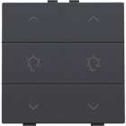 NIKO - Doppel Dimmersteuerung für Niko Home Control, anthracite