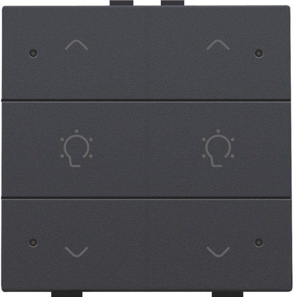 NIKO - Doppel Dimmersteuerung mit LED für Niko Home Control, anthracite