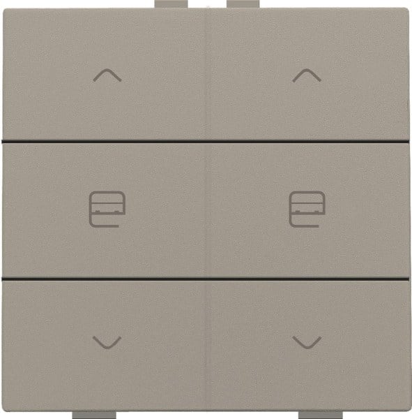 NIKO - Zweifach Taster für Niko Home Control, bronze