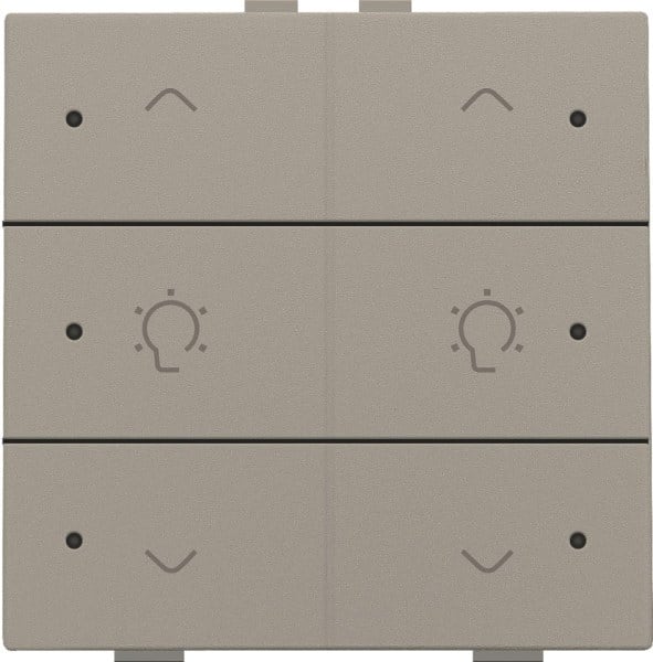 NIKO - Doppel Dimmersteuerung mit LED für Niko Home Control, bronze