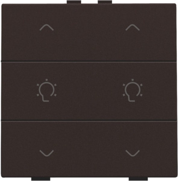 NIKO - Doppel Dimmersteuerung für Niko Home Control, dark brown