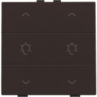 NIKO - Doppel Dimmersteuerung für Niko Home Control, dark brown