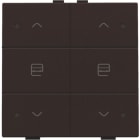 NIKO - Zweifach Taster mit LED für Niko Home Control, dark brown