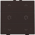 NIKO - Doppel Dimmersteuerung mit LED für Niko Home Control, dark brown