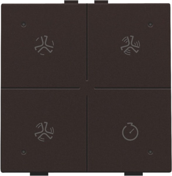 NIKO - Belüftungssteuerung mit LED für Niko Home Control, dark brown