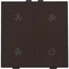 NIKO - Belüftungssteuerung mit LED für Niko Home Control, dark brown