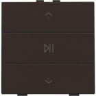 NIKO - Einfach Audiosteuerung mit LEDs für Niko Home Control, dark brown