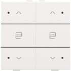NIKO - Zweifach Taster mit LED für Niko Home Control, white coated