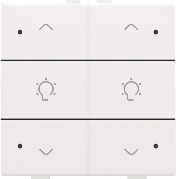 NIKO - Doppel Dimmersteuerung mit LED für Niko Home Control, white coated