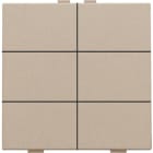 NIKO - 6 fach Taster für Niko Home Control, champagne coated