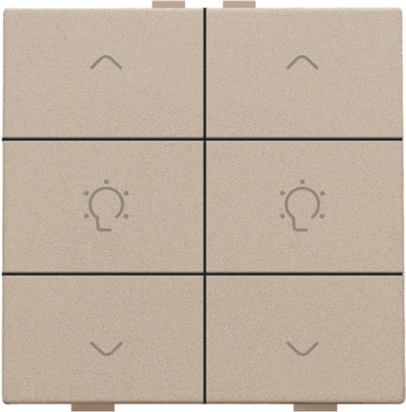 NIKO - Doppel Dimmersteuerung für Niko Home Control, champagne coated