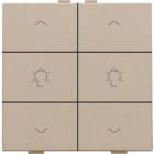 NIKO - Doppel Dimmersteuerung für Niko Home Control, champagne coated