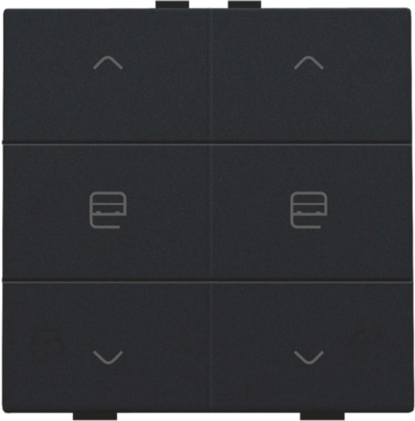 NIKO - Zweifach Taster für Niko Home Control, black coated