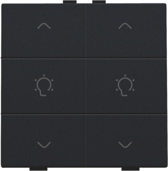 NIKO - Doppel Dimmersteuerung für Niko Home Control, black coated