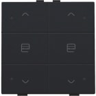 NIKO - Zweifach Taster mit LED für Niko Home Control, black coated