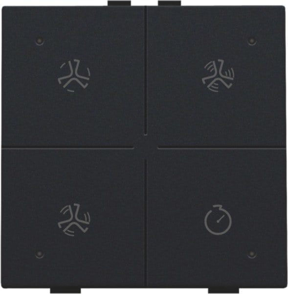 NIKO - Belüftungssteuerung mit LED für Niko Home Control, black coated