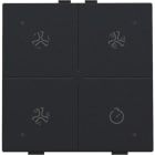 NIKO - Belüftungssteuerung mit LED für Niko Home Control, black coated