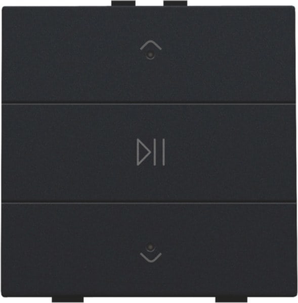 NIKO - Einfach Audiosteuerung mit LEDs für Niko Home Control, black coated