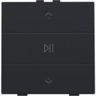 NIKO - Einfach Audiosteuerung mit LEDs für Niko Home Control, black coated