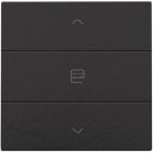 NIKO - Einfach Motorsteuertaster für Niko Home Control, piano black coated