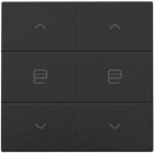 NIKO - Zweifach Taster für Niko Home Control, piano black coated