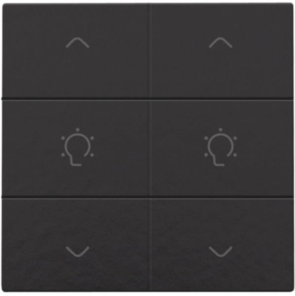 NIKO - Doppel Dimmersteuerung für Niko Home Control, piano black coated