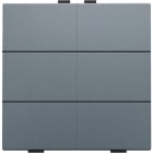 NIKO - 6 fach Taster für Niko Home Control, steel grey coated