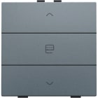 NIKO - Einfach Motorsteuertaster für Niko Home Control, steel grey coated