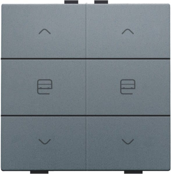 NIKO - Zweifach Taster für Niko Home Control, steel grey coated