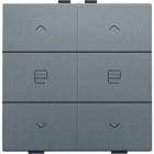 NIKO - Zweifach Taster für Niko Home Control, steel grey coated