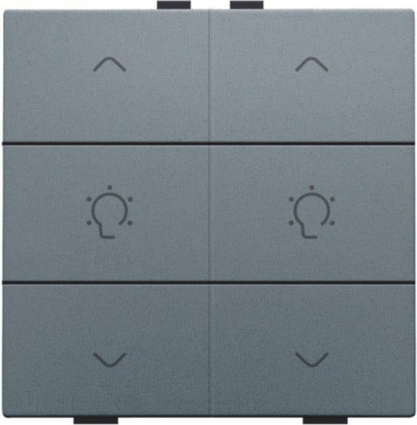 NIKO - Doppel Dimmersteuerung für Niko Home Control, steel grey coated