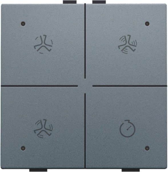 NIKO - Belüftungssteuerung mit LED für Niko Home Control, steel grey coated