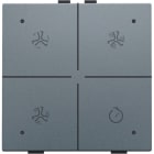 NIKO - Belüftungssteuerung mit LED für Niko Home Control, steel grey coated