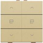 NIKO - Zweifach Taster für Niko Home Control, gold coated