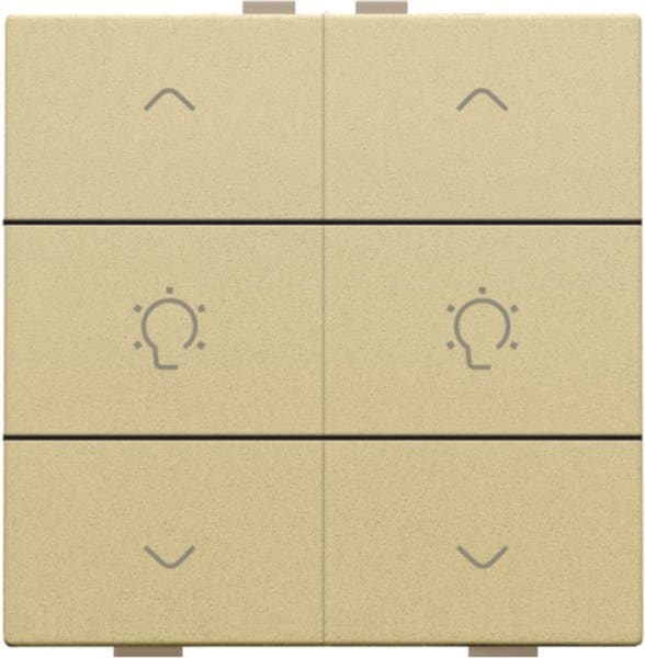 NIKO - Doppel Dimmersteuerung für Niko Home Control, gold coated
