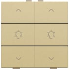 NIKO - Doppel Dimmersteuerung für Niko Home Control, gold coated