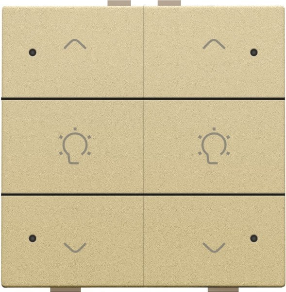 NIKO - Doppel Dimmersteuerung mit LED für Niko Home Control, gold coated