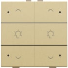 NIKO - Doppel Dimmersteuerung mit LED für Niko Home Control, gold coated