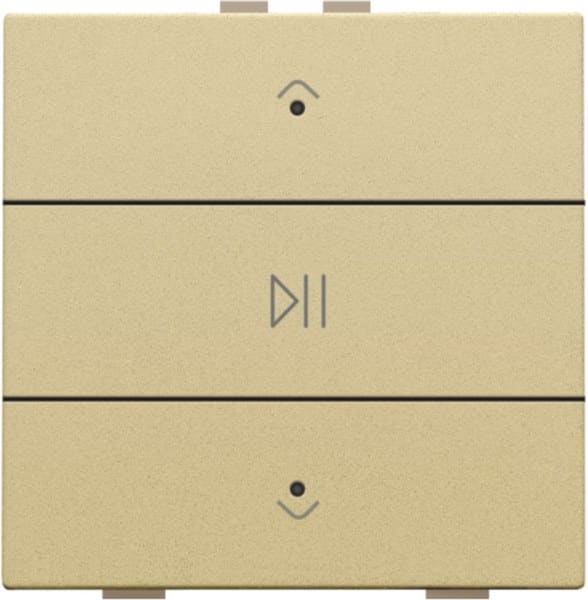 NIKO - Einfach Audiosteuerung mit LEDs für Niko Home Control, gold coated
