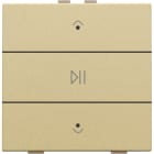 NIKO - Einfach Audiosteuerung mit LEDs für Niko Home Control, gold coated
