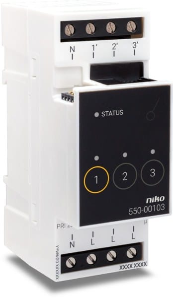 NIKO - Schaltmodul für Niko Home Control für drei verschiedene Kreisläufe