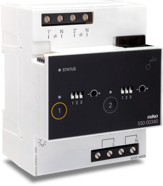 NIKO - Universal Dimm Modul 2 x 400 W für Niko Home Control