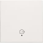 NIKO - Abdeckung mit Linse, für vernetzten Einfachschalter, Symbol ''Haus verlassen'', whi