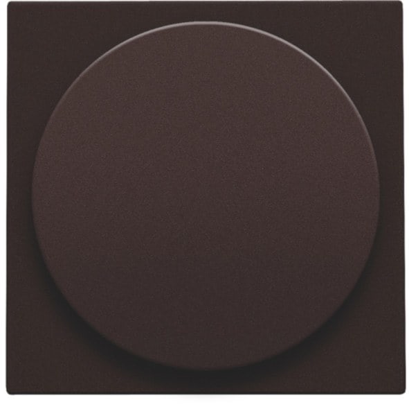 NIKO - Abdeckung für Drehdimmer oder Erweiterung, incl. Drehknopf, dark brown